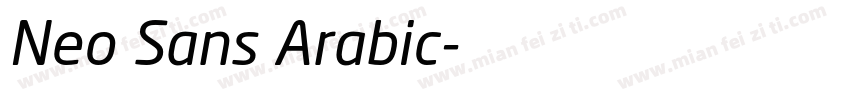 Neo Sans Arabic字体转换